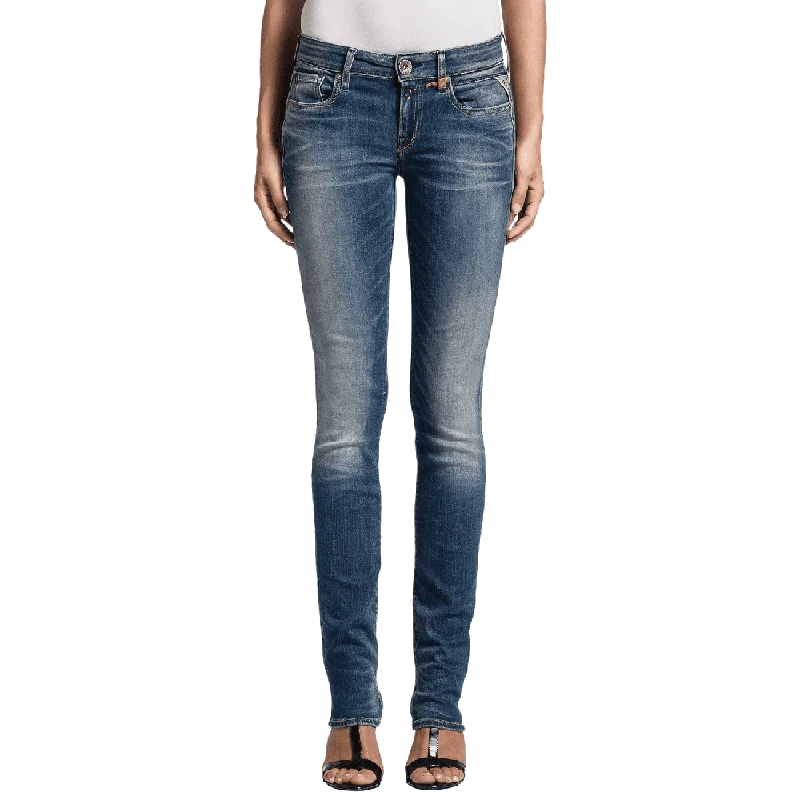 Replay Women's Vicki Straight Jeans, Blue (Blue Denim 9), W25 L30 (Manufacturer Size 25) Comfortable Faded High-Rise Jeans Replay Women's Vicki Straight Jeans, Blue (Blue Denim 9), W25 L30 (Manufacturer Size 25) Comfortable Faded High-Rise Jeans